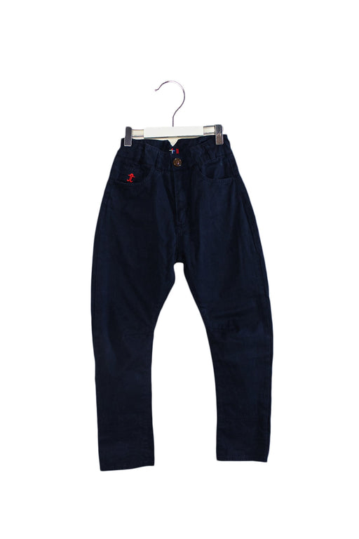 A Navy Casual Pants from Jessie and James in size 6T for girl. (Front View)