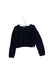 A Navy Cardigans from Jacadi in size 4T for girl. (Front View)