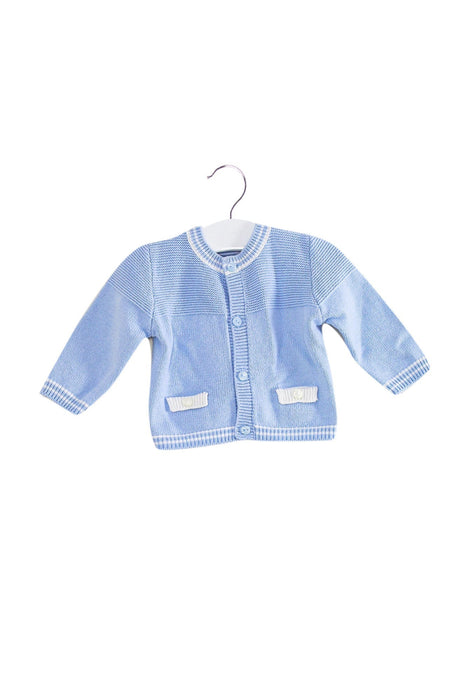 A Blue Cardigans from Mayoral in size 0-3M for neutral. (Front View)