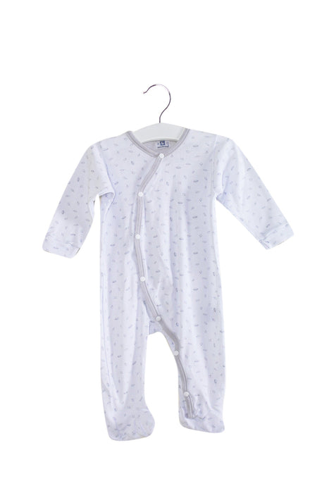 A White Long Sleeve Jumpsuits from Cambrass in size 0-3M for neutral. (Front View)