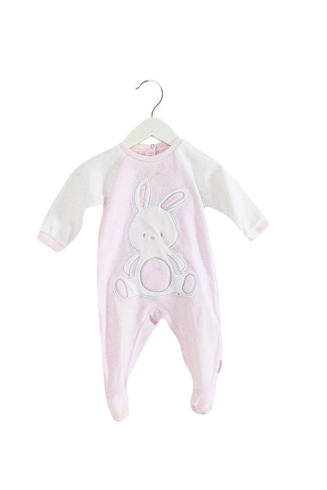A Pink Long Sleeve Jumpsuits from Chicco in size 3-6M for girl. (Front View)