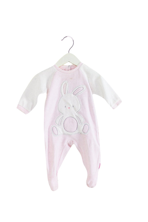 A Pink Long Sleeve Jumpsuits from Chicco in size 3-6M for girl. (Front View)