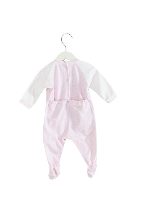 A Pink Long Sleeve Jumpsuits from Chicco in size 3-6M for girl. (Back View)