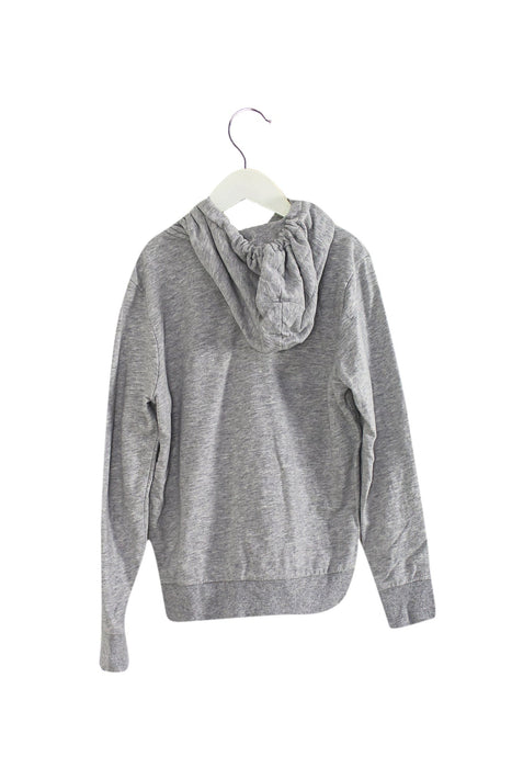 A Grey Zippered Sweatshirts from Chickeeduck in size 10Y for girl. (Back View)