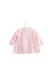 A Pink Long Sleeve Dresses from Chickeeduck in size 3-6M for girl. (Back View)