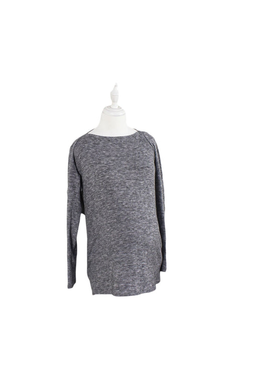 A Grey Knit Sweaters from A Pea in the Pod in size S for maternity. (Front View)