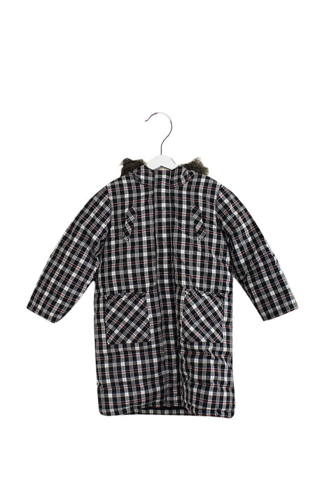 A Black Puffer/Quilted Coats & Outerwear from Nicholas & Bears in size 8Y for girl. (Front View)