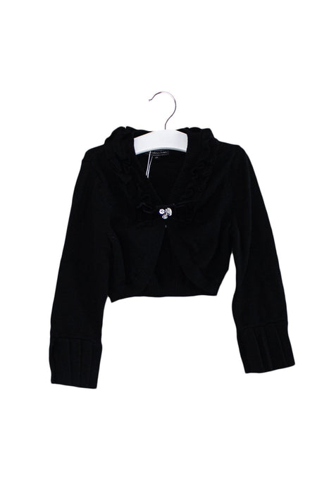 A Black Cardigans from Nicholas & Bears in size 4T for girl. (Front View)