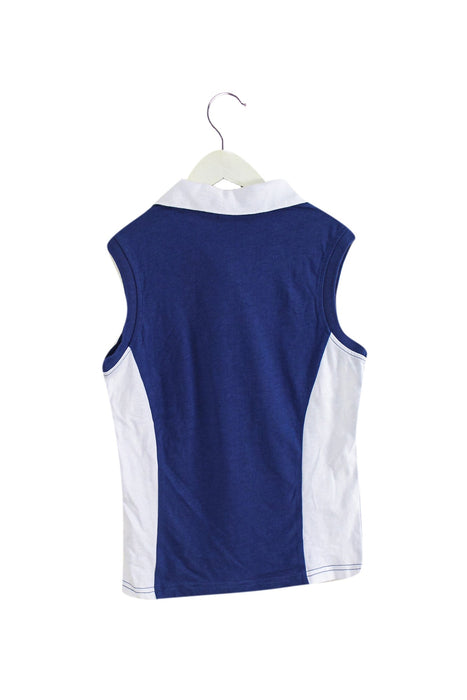A Blue Sleeveless Tops from Chickeeduck in size 10Y for girl. (Back View)