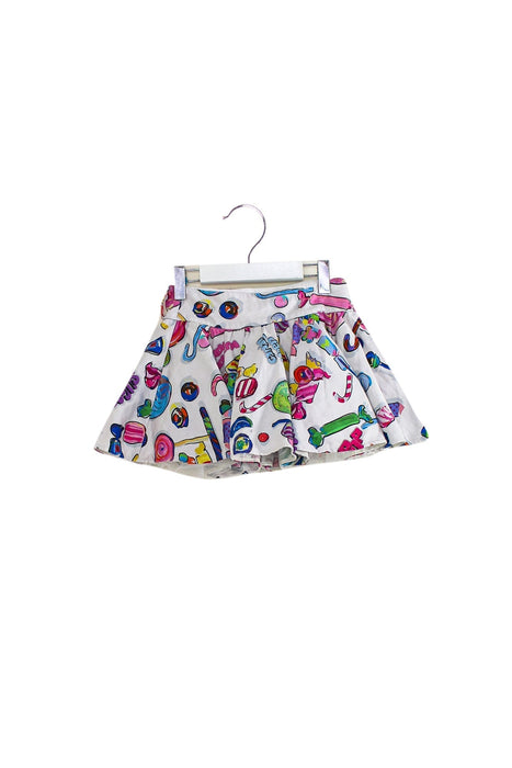 A White Short Skirts from Simonetta in size 4T for girl. (Front View)