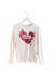 A White Long Sleeve Tops from Guess in size 5T for girl. (Front View)