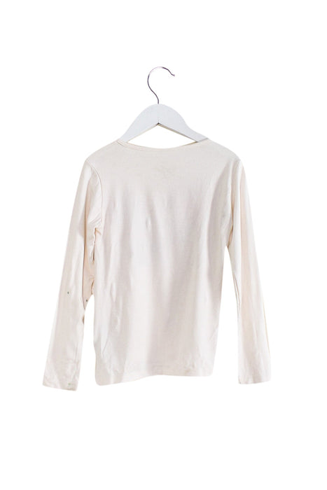 A White Long Sleeve Tops from Guess in size 5T for girl. (Back View)