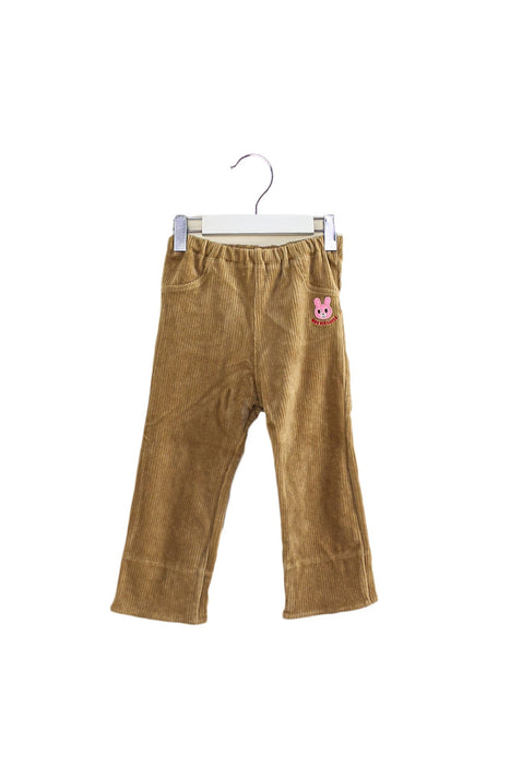 A Brown Casual Pants from Miki House in size 18-24M for girl. (Front View)