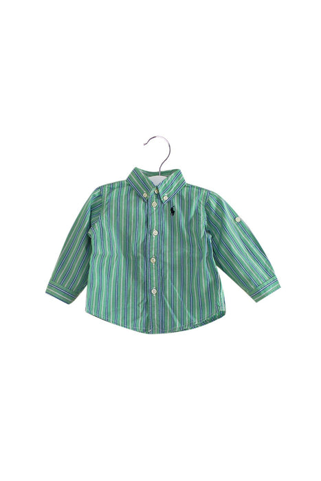 A Green Shirts from Ralph Lauren in size 3-6M for boy. (Front View)