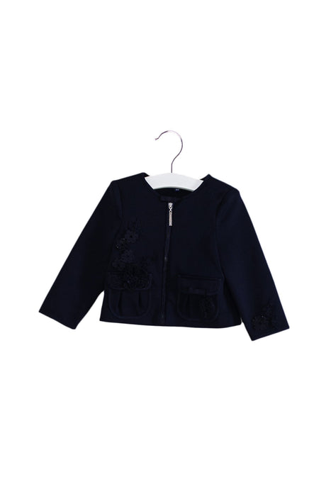 A Navy Lightweight Jackets from Nicholas & Bears in size 12-18M for girl. (Front View)