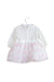 A White Long Sleeve Dresses from Chickeeduck in size 12-18M for girl. (Back View)