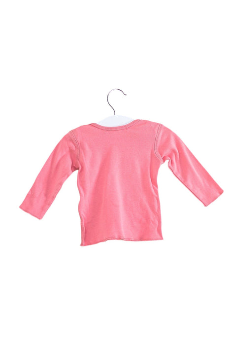 A Pink Long Sleeve Tops from Bonpoint in size 3-6M for girl. (Back View)