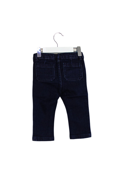 A Navy Jeans from Jacadi in size 6-12M for girl. (Back View)