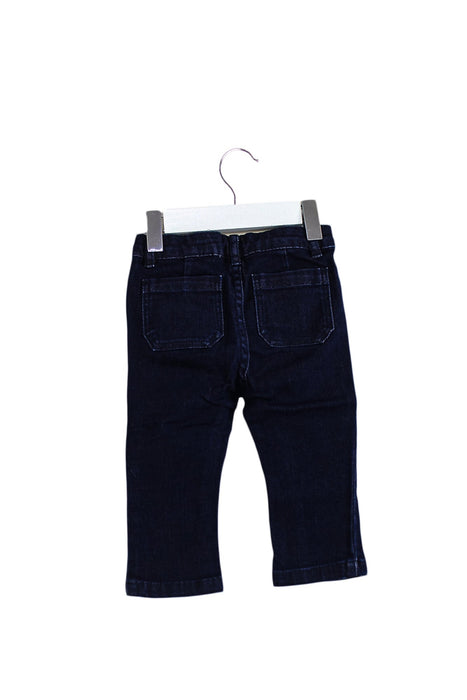 A Navy Jeans from Jacadi in size 6-12M for girl. (Back View)