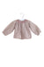 A Pink Long Sleeve Tops from Bonpoint in size 3-6M for girl. (Front View)