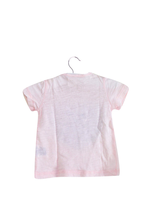 A Pink Short Sleeve T Shirts from Seed in size 0-3M for girl. (Back View)