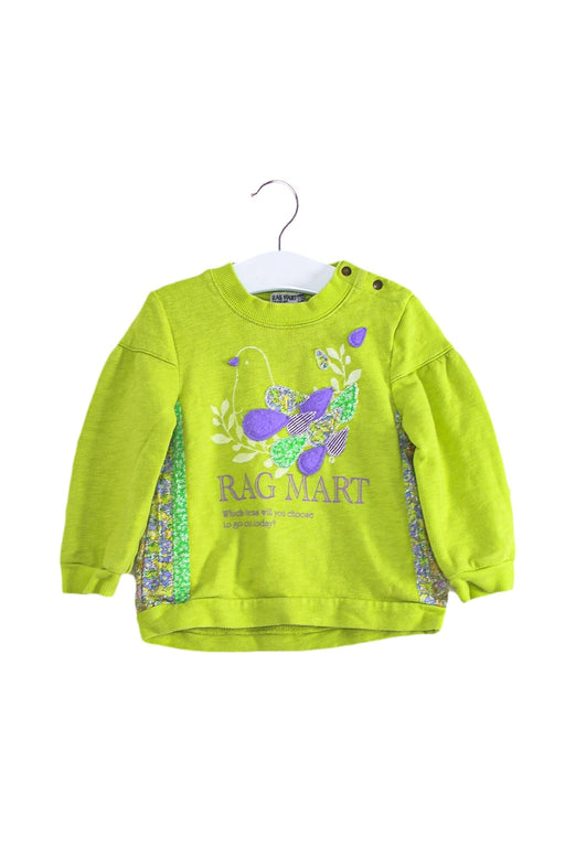 A Green Sweatshirts from Ragmart in size 12-18M for girl. (Front View)