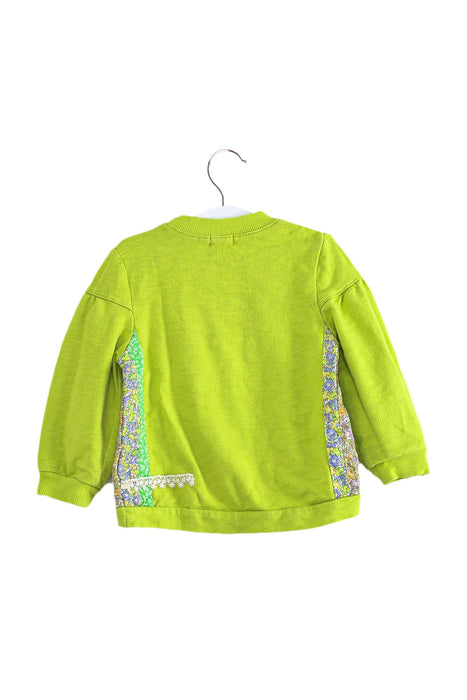 A Green Sweatshirts from Ragmart in size 12-18M for girl. (Back View)