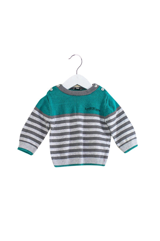 A Green Knit Sweaters from Timberland in size 3-6M for boy. (Front View)