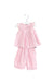 A Pink Shorts Sets from Jacadi in size 0-3M for girl. (Front View)