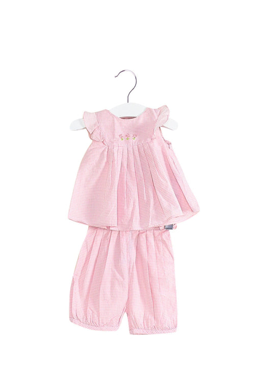 A Pink Shorts Sets from Jacadi in size 0-3M for girl. (Front View)