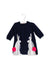 A Navy Long Sleeve Dresses from Billieblush in size 3-6M for girl. (Front View)