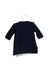 A Navy Long Sleeve Dresses from Billieblush in size 3-6M for girl. (Back View)