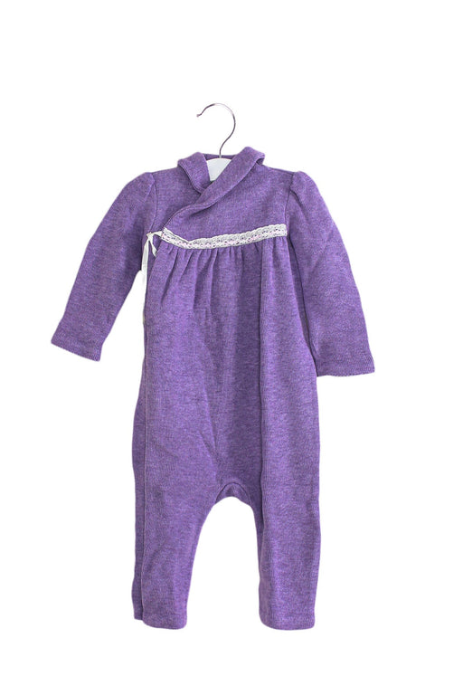 A Purple Long Sleeve Jumpsuits from Ralph Lauren in size 6-12M for girl. (Front View)