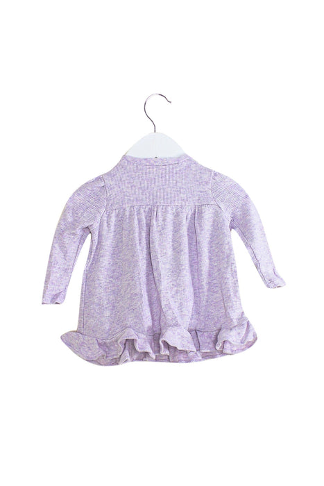 A Purple Long Sleeve Dresses from Ralph Lauren in size 0-3M for girl. (Back View)