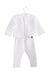 A White Pyjama Sets from Jacadi in size 6-12M for girl. (Back View)