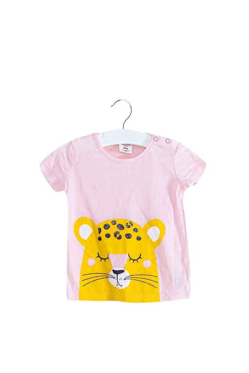 A Pink Short Sleeve T Shirts from Seed in size 3-6M for girl. (Front View)