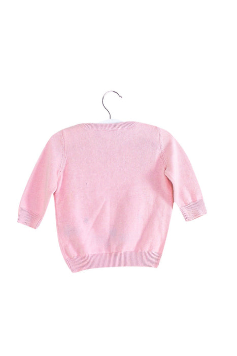 A Pink Knit Sweaters from Seed in size 3-6M for girl. (Back View)