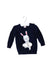 A Navy Knit Sweaters from Seed in size 0-3M for girl. (Front View)