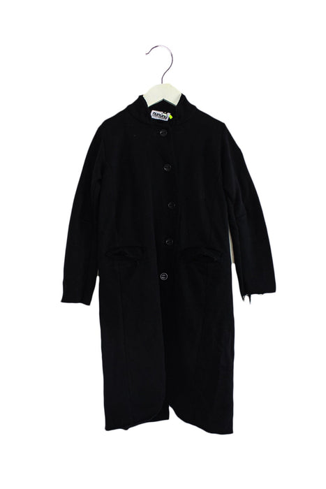 A Black Coats from Nununu in size 4T for girl. (Front View)