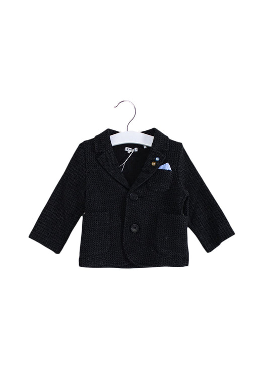 A Grey Blazers from IKKS in size 6-12M for boy. (Front View)