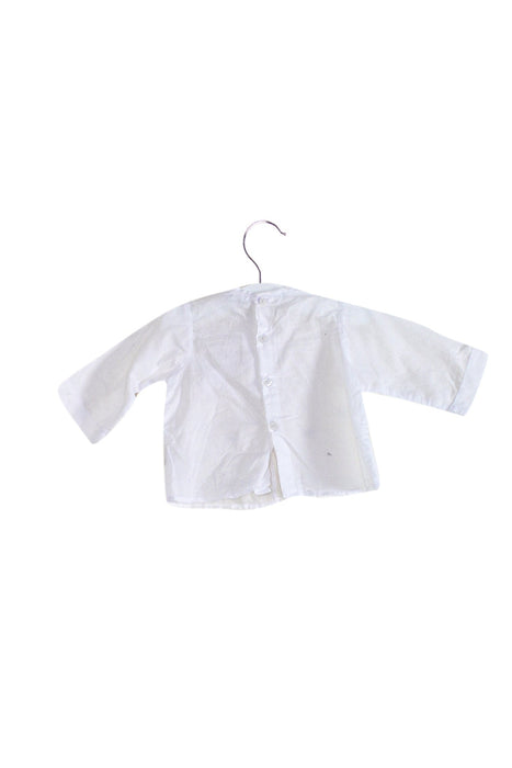 A White Long Sleeve Tops from Kidsagogo in size 0-3M for boy. (Back View)