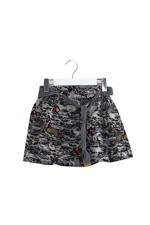 A Grey Short Skirts from Nice Things in size 4T for girl. (Front View)