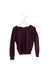 A Purple Knit Sweaters from Bonpoint in size 6T for girl. (Front View)