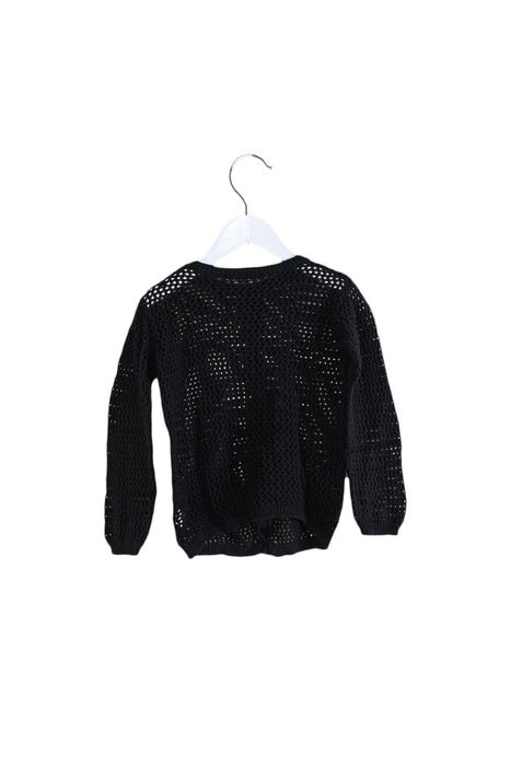 A Grey Cardigans from Bonpoint in size 6T for girl. (Back View)