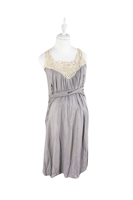 A Grey Sleeveless Dresses from I M Maternity in size S for maternity. (Front View)