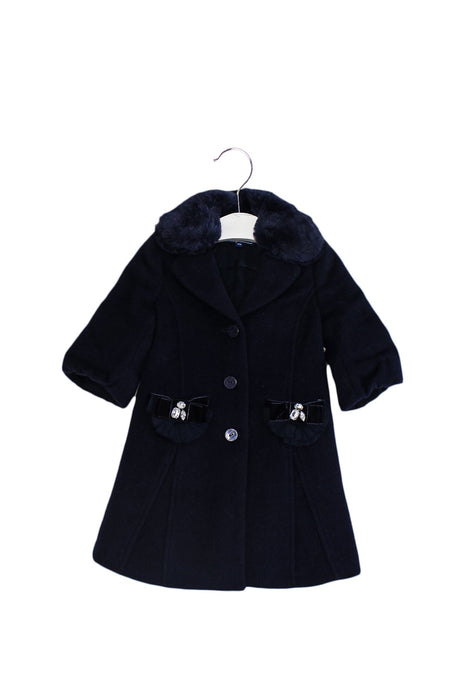 A Navy Coats from Nicholas & Bears in size 12-18M for girl. (Front View)