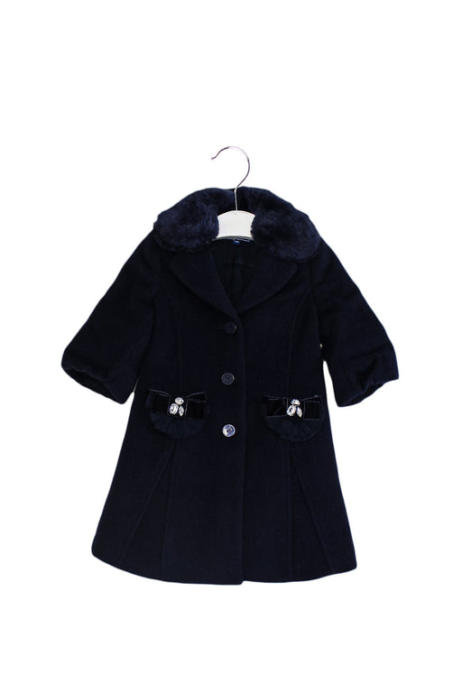 A Navy Coats from Nicholas & Bears in size 12-18M for girl. (Front View)