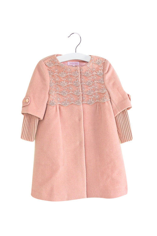 A Pink Coats from Nicholas & Bears in size 12-18M for girl. (Front View)