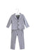 A Grey Pants Sets from IKKS in size 6-12M for boy. (Front View)