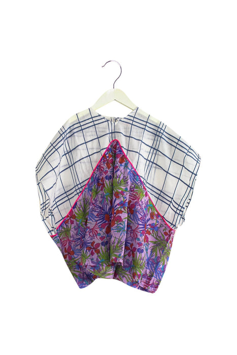 A Purple Short Sleeve Dresses from Nellystella in size 6T for girl. (Front View)